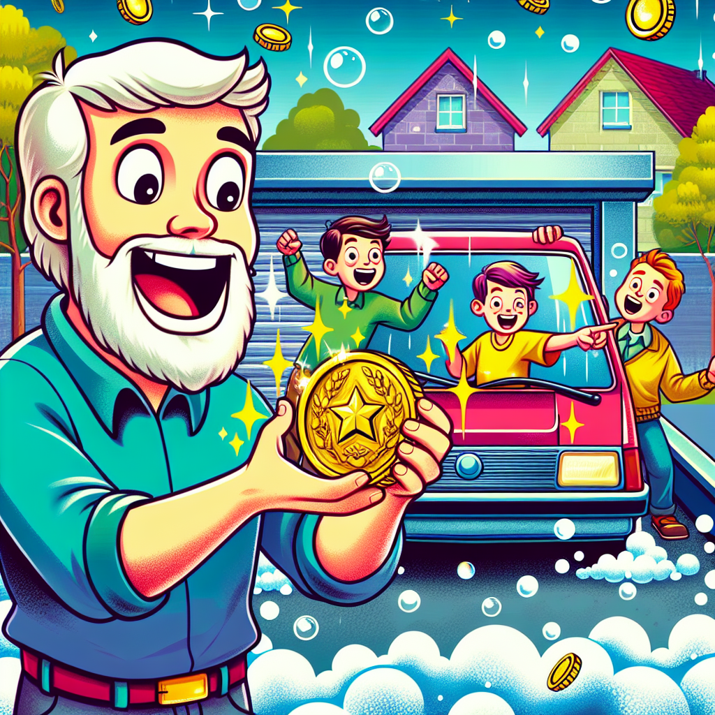 BREAKING: DAD’S DIRTY LITTLE SECRET TURNS INTO GOLD RUSH

In a bizarre turn of events, a suburban Illinois father of three has won the $1 MILLION DOLLAR JACKPOT after making an impulse purchase at a local car wash
