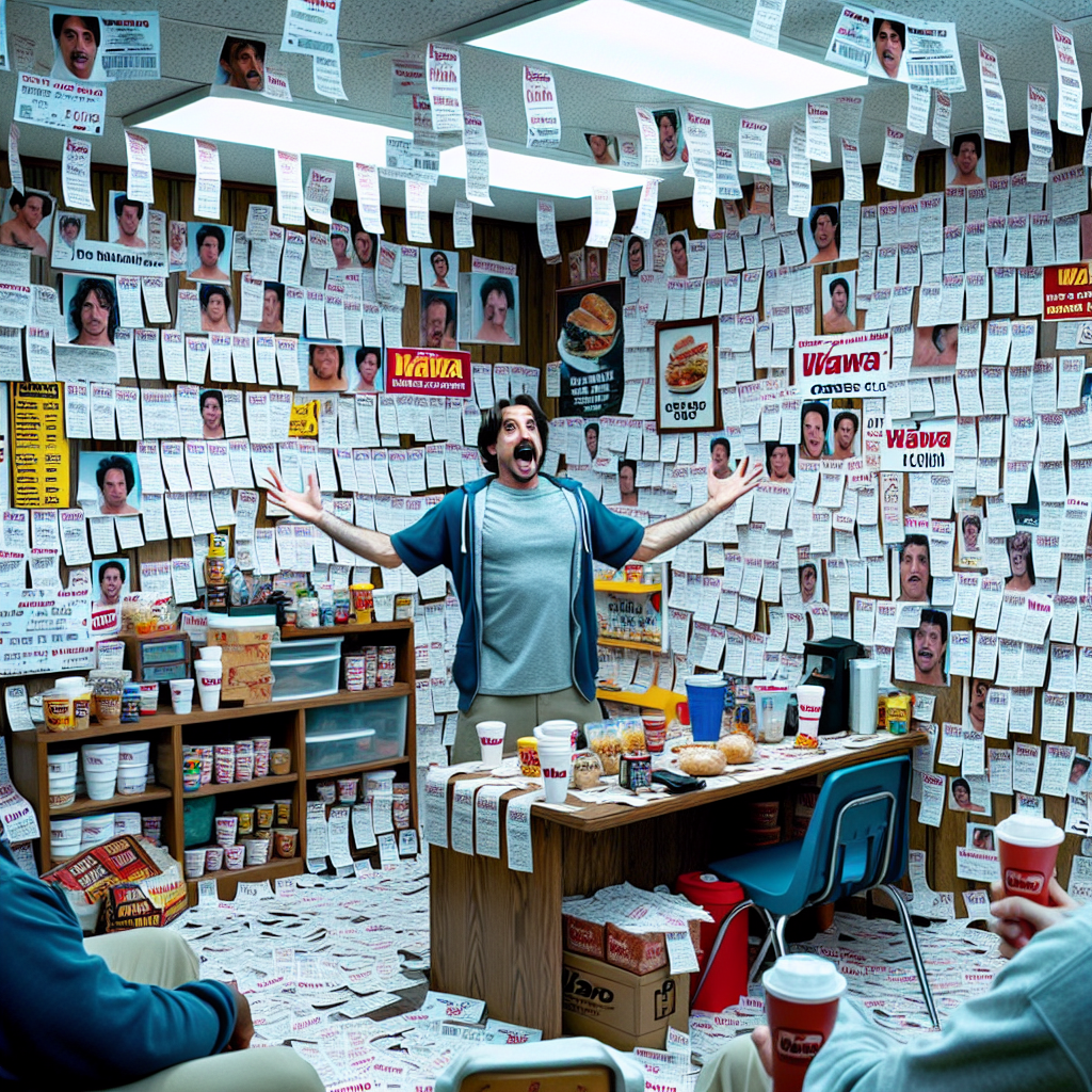 BREAKING: LOCAL MAN’S OBSESSION WITH WAWA REACHES CRITICAL LEVELS

MOUNT ROYAL, NJ – In a bizarre tale of devotion, 32-year-old John “Wawa” Williamson has spent the last three years collecting every single order slip from his local Wawa convenience store, and we’re not talking about just any ordinary collecting – we’re talking about a full-blown, obsessive, can’t-get-enough-of-Wawa collecting