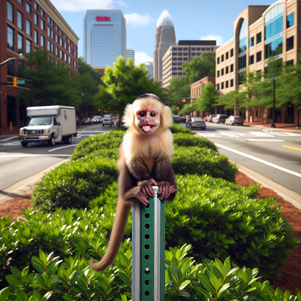 BREAKING: ROGUE MONKEY ON THE LOOSE!

In a daring escape that has left zoo officials baffled and residents of Charlotte, North Carolina, on high alert, a mischievous capuchin monkey broke free from his enclosure at the Carolina Wildlife Park yesterday evening