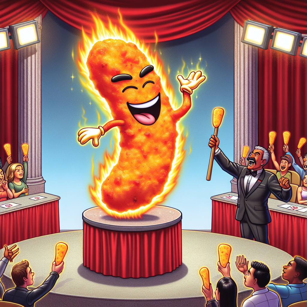BREAKING: Pokémon-Shaped Flamin’ Hot Cheeto Sells for OUTRAGEOUS $87,840, Buyer Claims It’s “Most Epic Snack of All Time”

In a bizarre incident that has left snack enthusiasts and Pokémon fans alike scratching their heads, a rare Pokémon-shaped Flamin’ Hot Cheeto has sold for a whopping $87,840 at an online auction