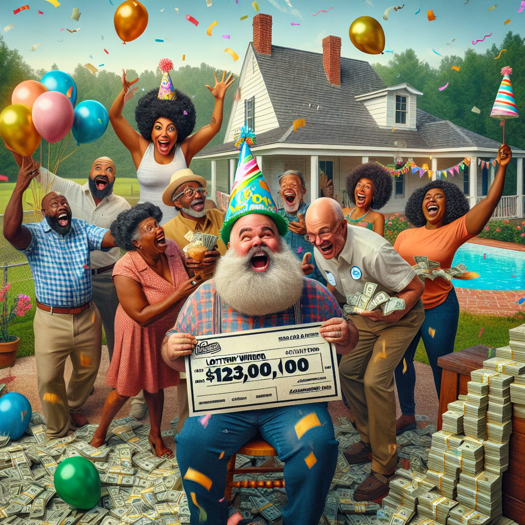BREAKING: LOCAL MAN’S LUCKY BIRTHDAY BONANZA DEFIES ODDS, SHATTERS EXPECTATIONS (AND HIS BANK ACCOUNT)

In a jaw-dropping, life-changing, and utterly unbelievable turn of events, 40-year-old Bubba Jenkins of rural North Carolina has won a staggering $130,000 lottery prize – just in time to celebrate four decades of life, a feat that has left his friends, family, and even his barber utterly speechless