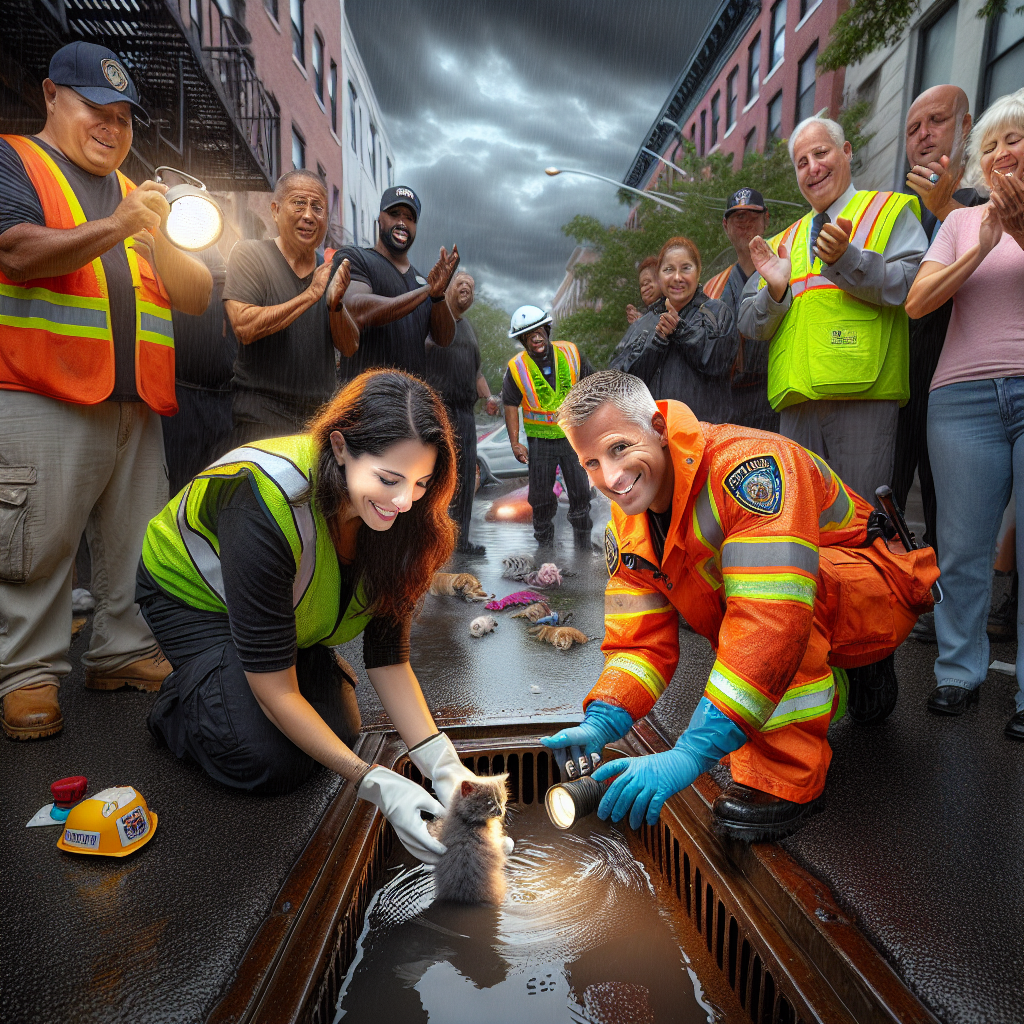 Brave Heroes of New Jersey SaveKitten from Utter Misery of Storm Drain Life

In a display of unparalleled valor, the esteemed animal control officers and the indomitable public works employees of New Jersey have once again proven that no kitten is too small, nor any storm drain too deep to rescue