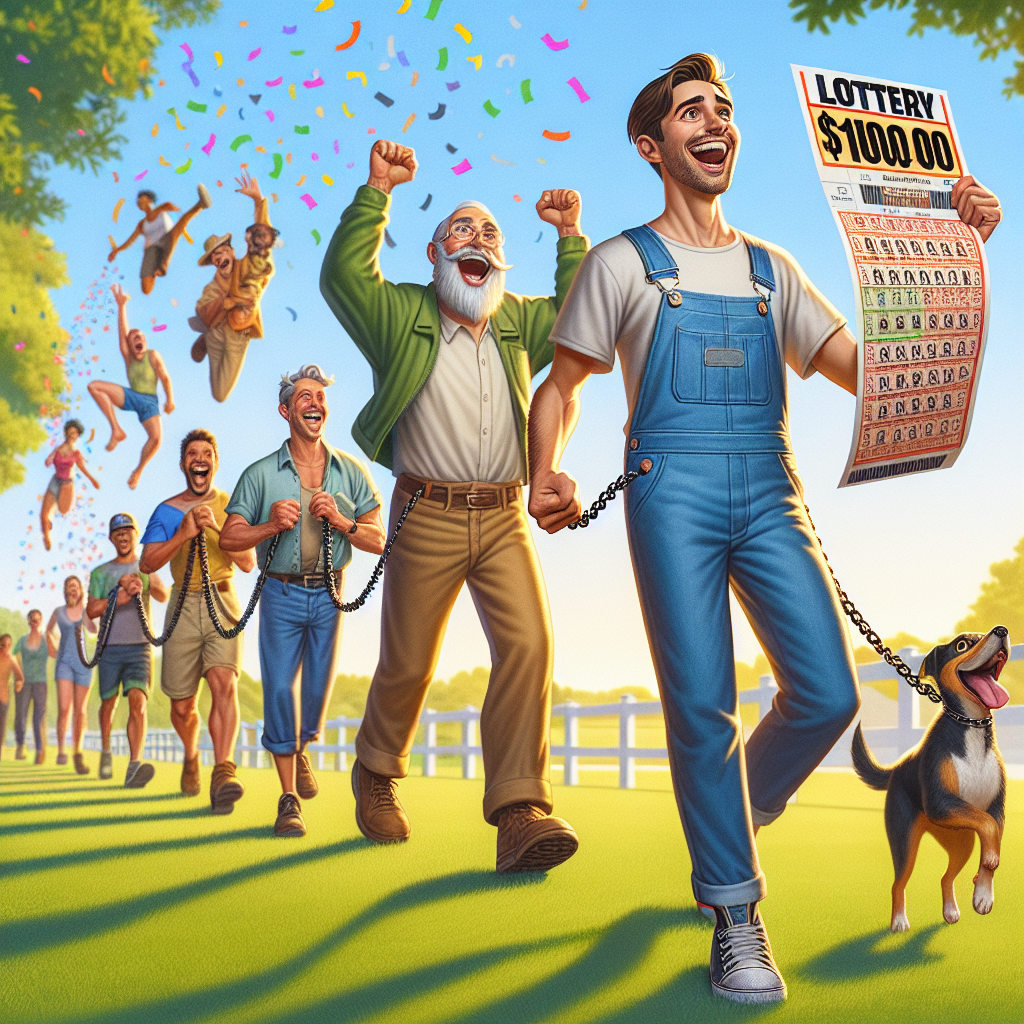 BREAKING: Local Man’s Uncle’s Cousin’s Brother-in-Law’s Dog Walker’s Advice Leads to Life-Changing $100,000 Lottery Jackpot

FORT MEADE, MD – In a bizarre turn of events, 32-year-old John Smith of Maryland is celebrating after winning a staggering $100,000 lottery prize, all thanks to some questionable advice from his friend’s uncle, Bubba