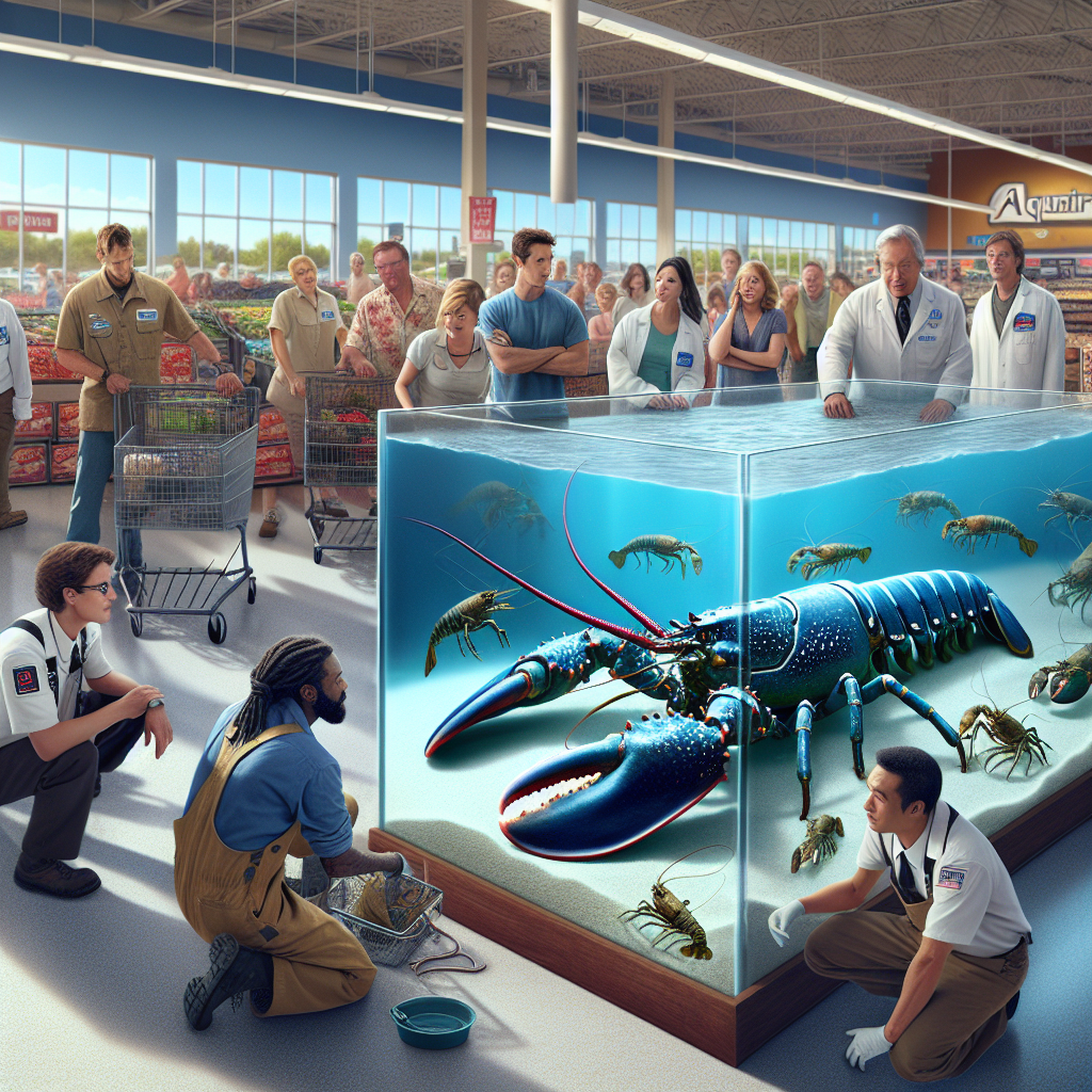 Local Aquarium Embarks on Heroic Mission to Rescue Blue Lobster from Grocery Store Tank—Because Clearly, Supermarkets are the New Aquatic Death Camps

In an unexpected twist of fate that could only occur in the magical land of suburbia, an aquarium in our humble town has launched a daring rescue operation straight out of a fishy fairy tale