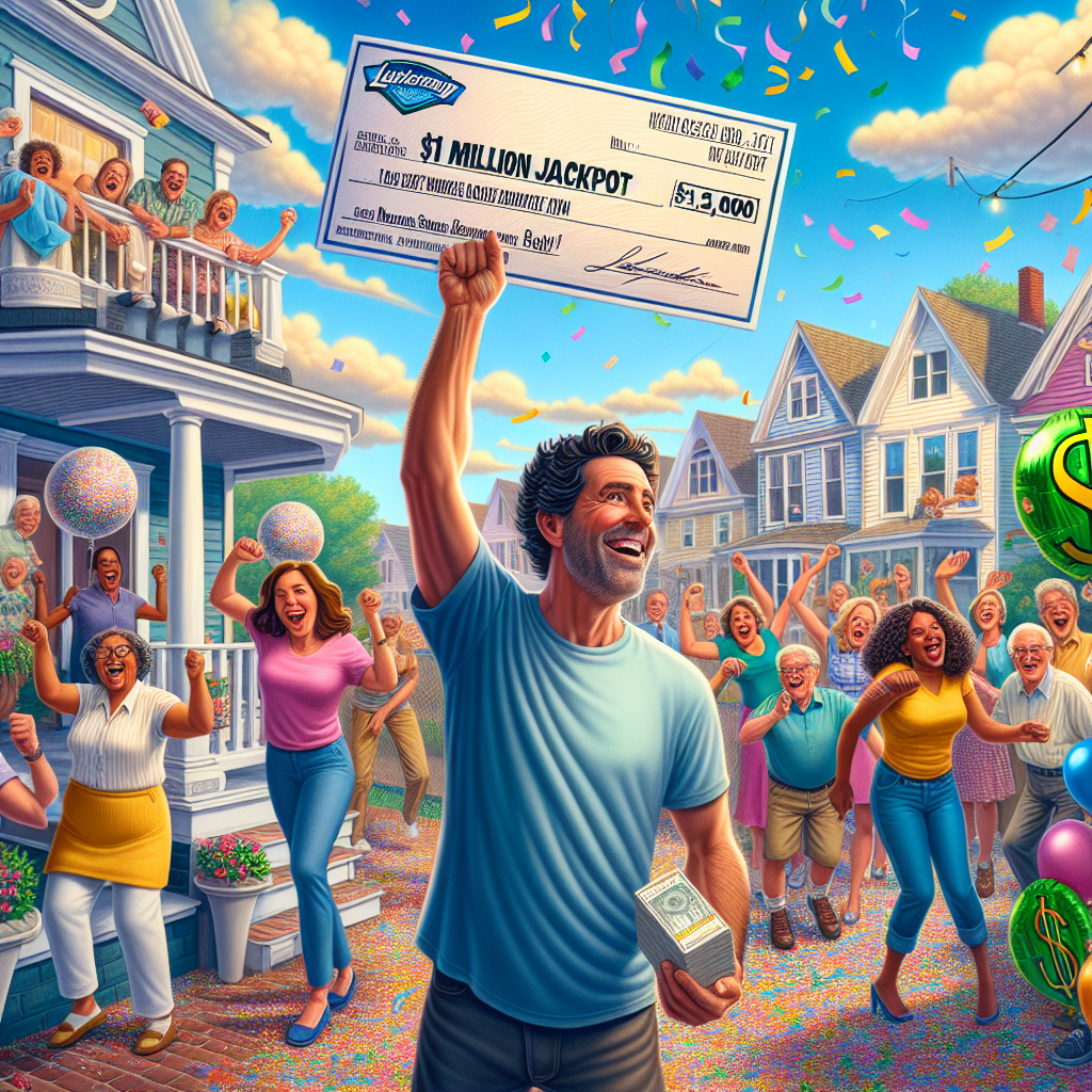 MASSACHUSETTS MAN’S 20-YEAR LOTTERY DRAUGHT ENDS IN JACKPOT EXPLOSION OF EPIC PROPORTIONS

In a stunning turn of events that has left the small town of Worcester, Massachusetts reeling, 42-year-old John Smith has finally, FINALLY, hit the big time – and by big time, we mean a whopping $1 MILLION DOLLARS!

After two decades of dutifully filling out his lottery ticket with the same numbers (7, 14, 21, 28, 35, and 42 – a suspiciously sequential pattern that has left mathematicians baffled), Smith’s luck has changed in the most dramatic fashion imaginable