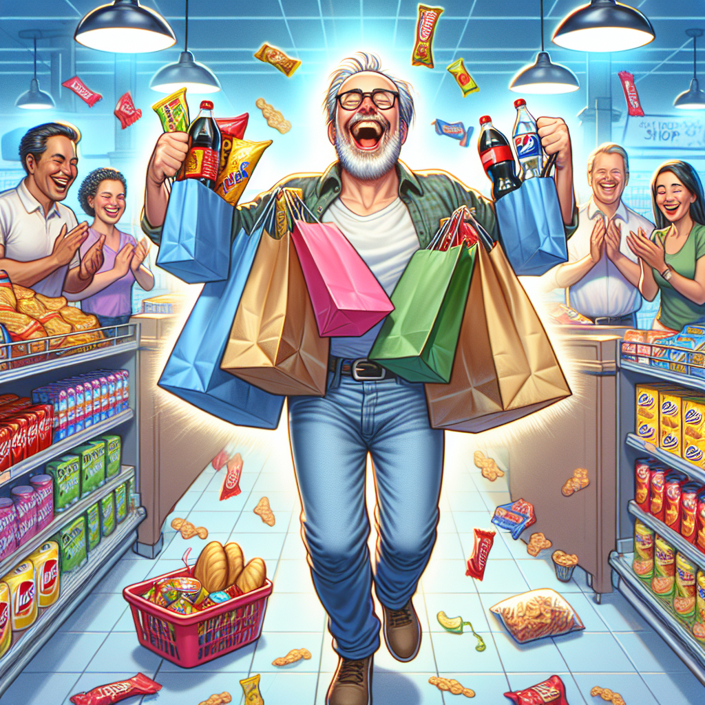 BREAKING: VIRGINIA MAN’S $100,000 WINDfall TURNS GROCERY SHOPPING INTO LIFE-CHANGING EVENT

In a jaw-dropping turn of events, local Virginia resident, Bob Smith, walked into his neighborhood convenience store to grab a bag of chips and a soda, but little did he know, he was about to win the snack-filled jackpot of a lifetime!

According to eyewitnesses, Smith strolled into “Sam’s Quick Mart” at approximately 3:47 PM, and after a 3-minute deliberation in the snack aisle, he made his way to the checkout counter