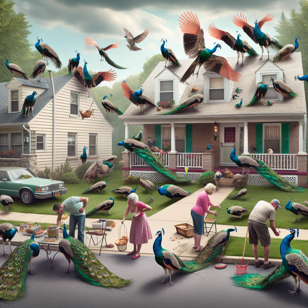 Peacock Panic in Bucks County: Locals Brace for Feathered Anarchy

Bucks County, Pennsylvania – In a tale that has captured the imaginations of backyard birdwatchers and local animal lovers alike, authorities and animal rescuers find themselves in a full-blown crisis over the disappearance of a rather flamboyant avian duo