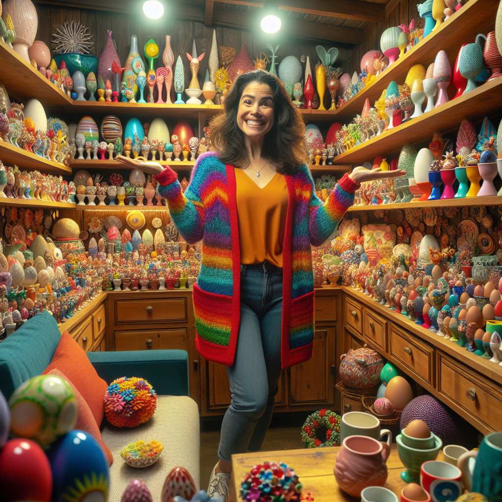 BREAKING: EGG-STRAORDINARY ACHIEVEMENT ROCKS SPAIN!

In a shocking turn of events, 32-year-old Maria Rodriguez of Barcelona, Spain has shattered the previous world record for collecting the most egg cups, amassing a staggering 15,485 cups in her humble abode