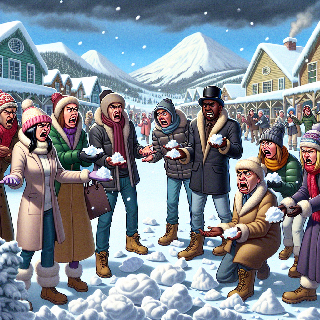BREAKING: “Snow Village” Embroiled in Fiasco: Fake Snow Leaves Tourists Frostbitten with Anger!

In a bizarre incident that has left the town of “Snowville” (aka, Harbin’s “Snowy Wonderland”) shivering with shame, officials have issued a groveling apology for duping tourists with a staggering 99