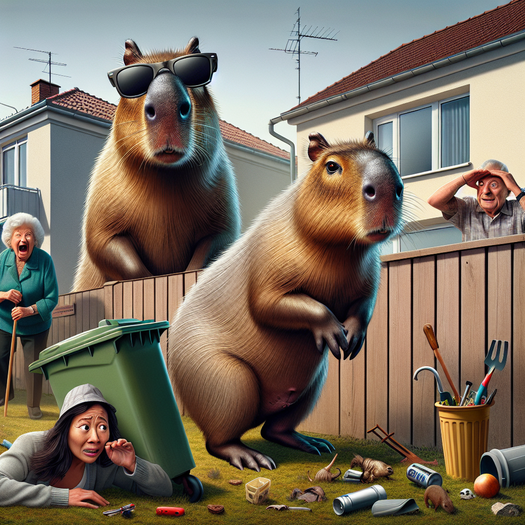 BREAKING: CAPYBARA CATASTROPHE AVERTED IN POLISH SUBURBS

In a daring heist, two rogue capybaras, known only by their aliases “Rodent Ronnie” and “Furry Frank,” staged a daring escape from a private zoo in rural Poland, leaving a trail of chaos and bewildered onlookers in their wake