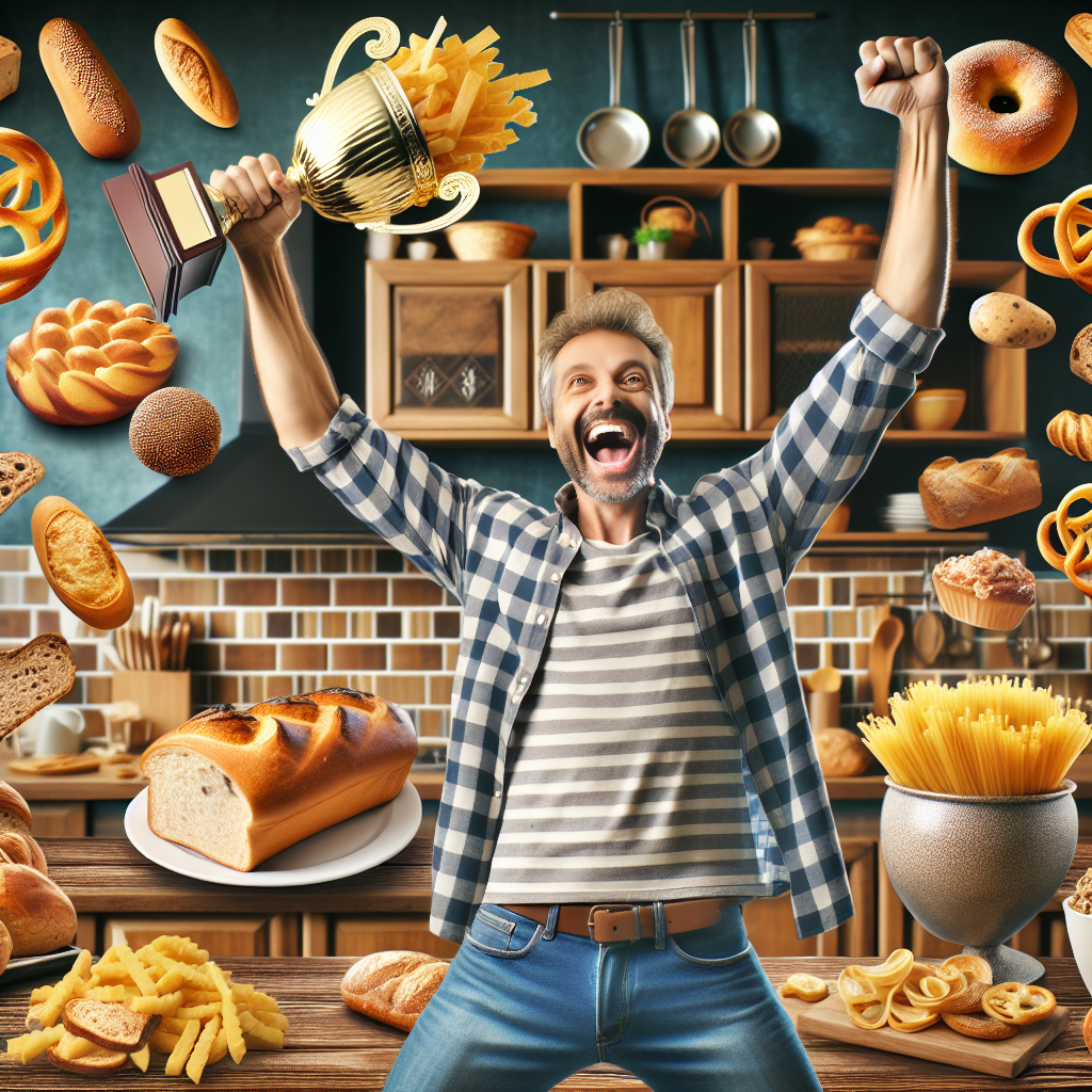 Local Dreamer Strikes Gold After Fulfilling His Starch Cravings –  $50K Win!

BALTIMORE, MD – In an awe-inspiring tale of culinary desires meeting serendipitous fortune, local man Harold “High-Starch” Jenkins has really shown the world that sometimes sheer willpower and a refined palate can lead to life-changing experiences