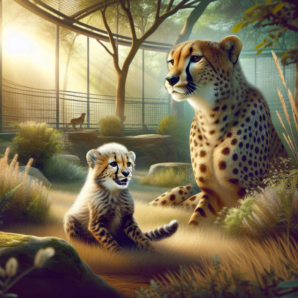 “BREAKING: Cheetah Cub Born in Oregon Transferred to Ohio to Meet Foster Mom, Because Priorities”

In a shocking turn of events that has left the world wondering what’s next, a cheetah cub born in Oregon has been whisked away to Ohio to meet its foster mom