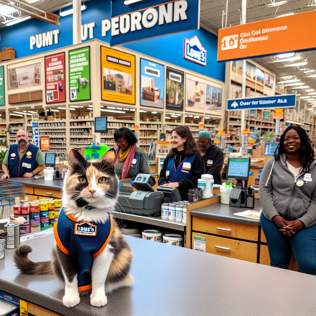 Francine the Cat: The Unlikely Lowe’s Employee Who Took a “Business Trip”

In what can only be described as a paper-thin plotline ripped straight from a cat-themed buddy comedy, Francine the calico cat has made her triumphant return to her home base at Lowe’s in Virginia after a short-lived escapade that saw her hitching a ride to a facility in another state