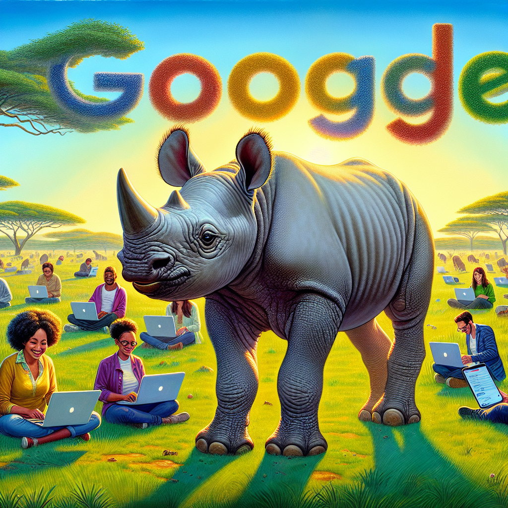 “Google’s Latest Masterstroke: Naming an Endangered Rhino Calf?”

In a bold move that’s sure to shake the very foundations of the animal kingdom, Google has announced its latest attempt at world domination: asking the public to name a critically endangered eastern black rhino calf