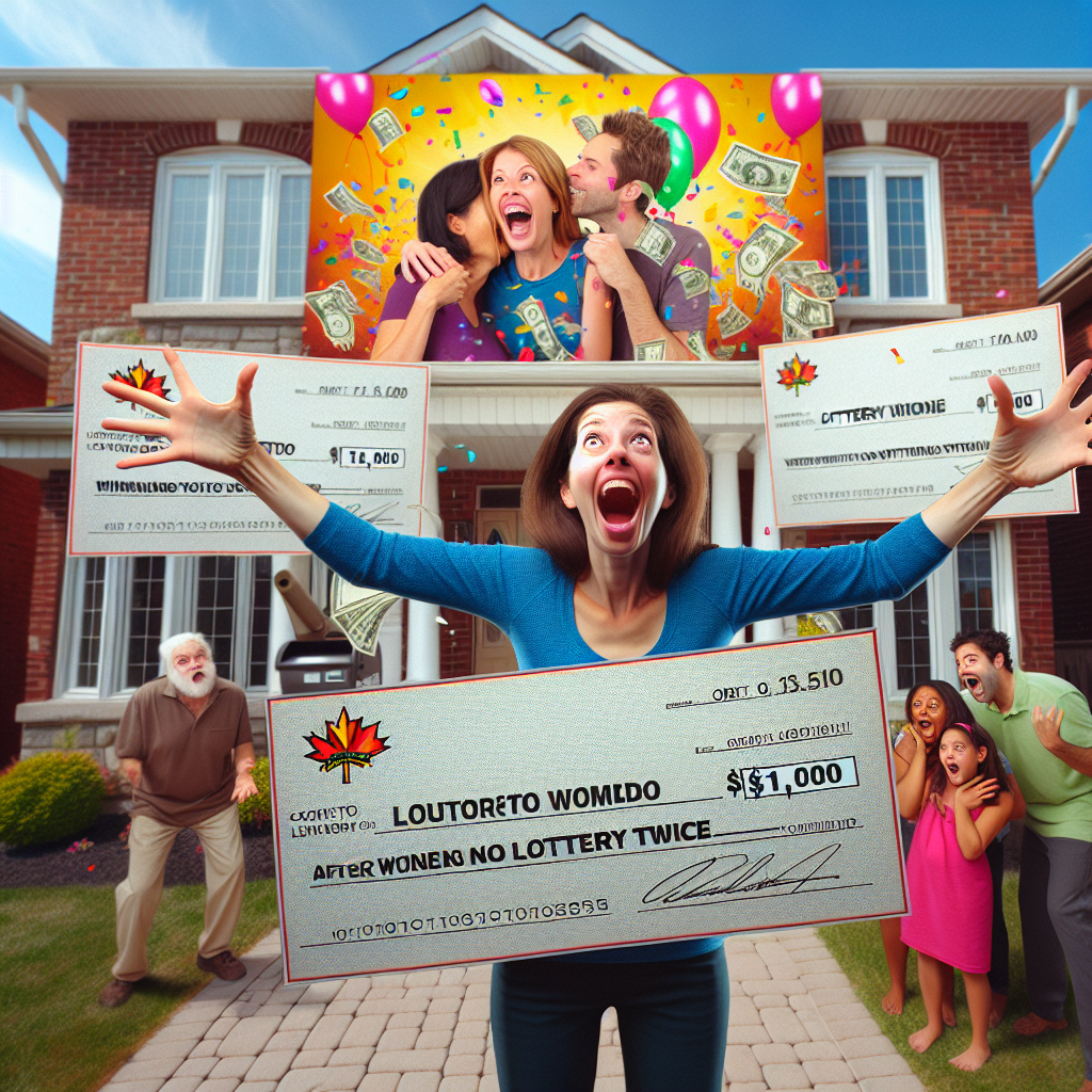 “Woman’s Life Unravels After Winning Lottery Twice, Now Forced to Relive Same Exciting Experience”

In a bizarre and thrilling turn of events, a Toronto resident has won her second major lottery prize in 12 years, leaving experts stunned and onlookers scratching their heads