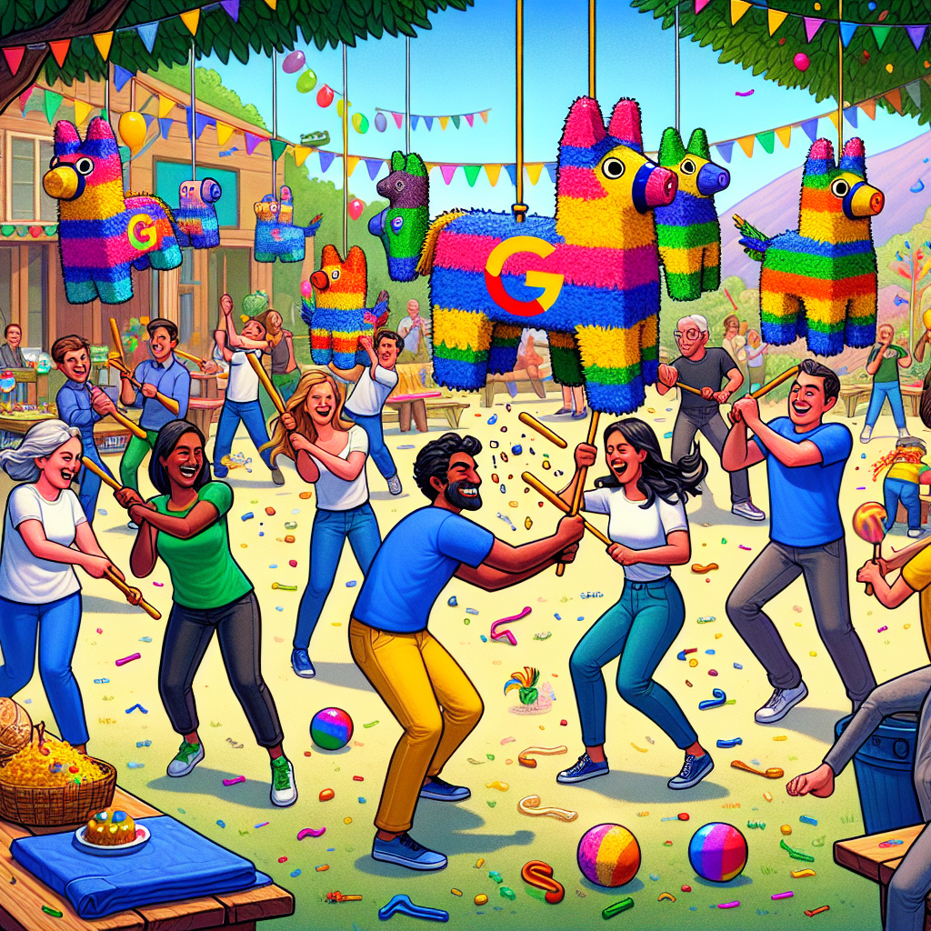 “Google’s Dora the Explorer Puts Pinata World Record to Shame, Because Who Needs Actual Exploration When You Can Just Smash Things?”

In a shocking turn of events that has left experts stunned and children thrilled, Google announced yesterday that they have broken the world record for most pinatas smashed in one hour