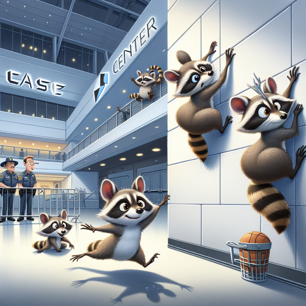 “Raccoon Family’s Daring Escape Attempt Foiled by Inconveniently Placed Walls, Chase Center Staff Left Scratching Their Heads”

In a daring display of cunning and determination, a family of three baby raccoons decided to make a break for freedom from the confines of a wall at San Francisco’s Chase Center