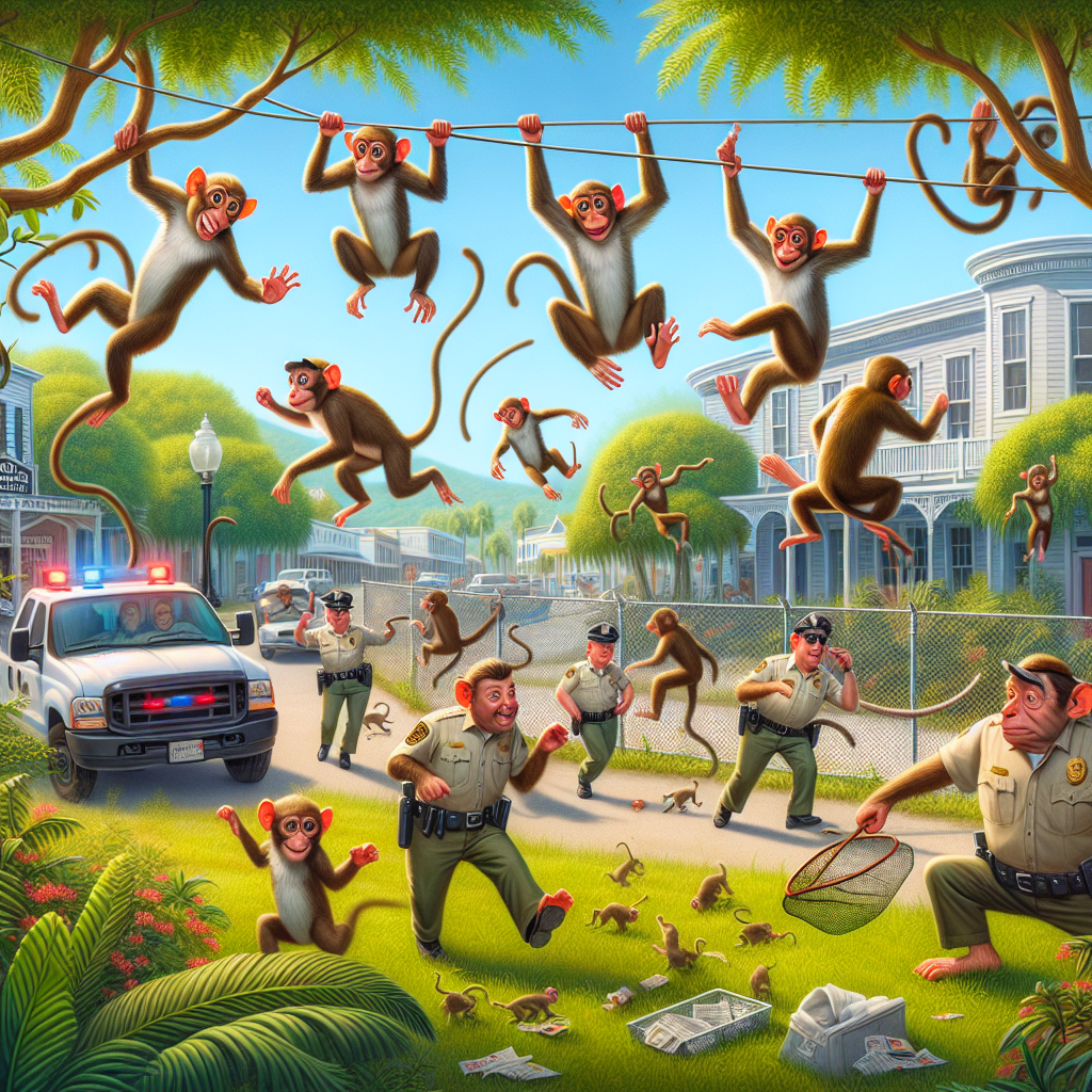 MONKEY BUSINESS: 43 Primates Make a Break for It, Leaving Authorities in a Frenzy

In a move that has left local residents scratching their heads and wondering if they’re going bananas, 43 mischievous monkeys have made a daring escape from a research facility in a small South Carolina town