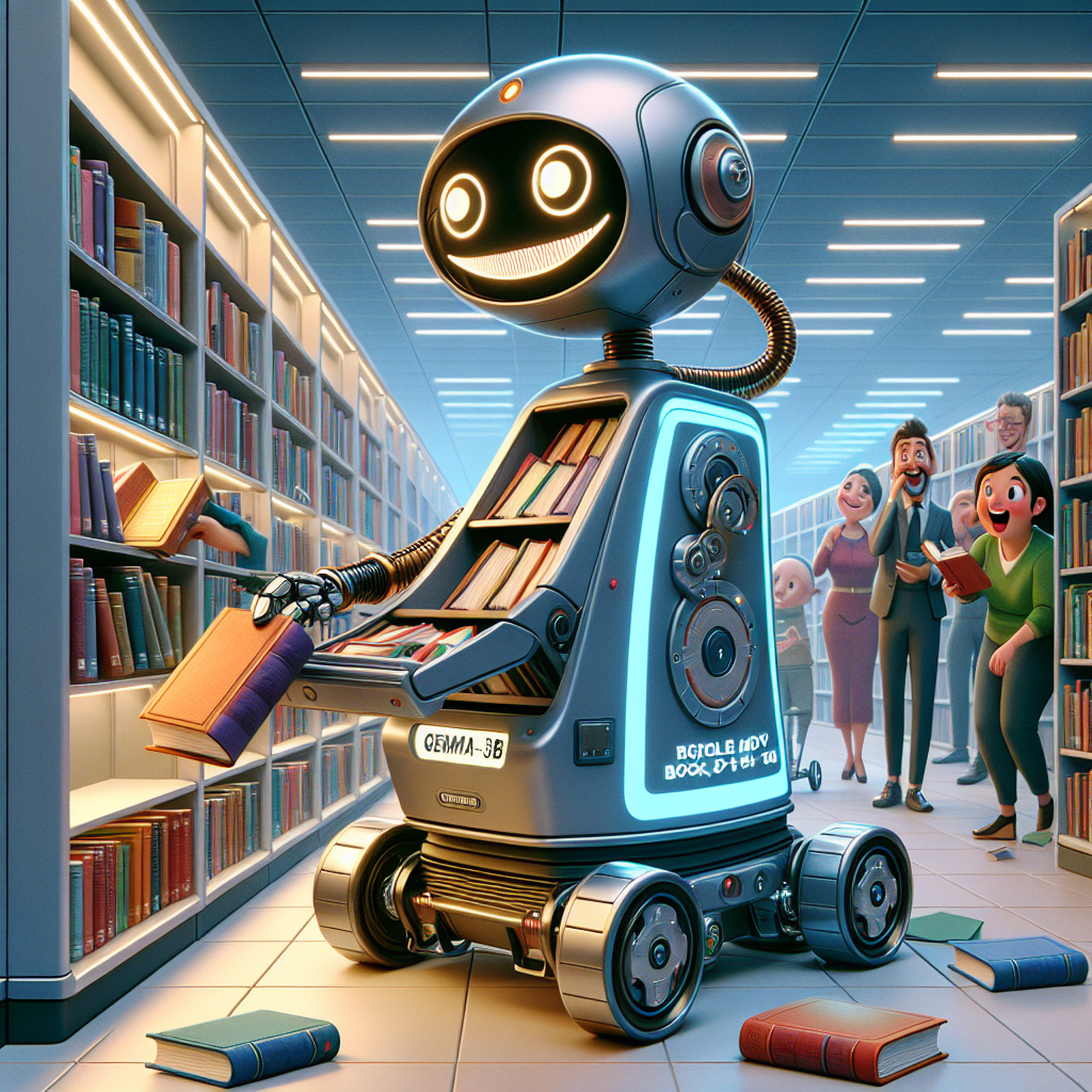 “Google’s Latest Masterstroke: Because We All Needed an Update to the Age-Old Tradition of Moving Books One By One”

In a move that has left experts scratching their heads and wondering what could possibly be next – after all, who wouldn’t want to relive the good ol’ days of manual labor? – Google has decided to take its innovative streak to new heights by introducing Gemma 3-12b, an AI-powered book-moving robot