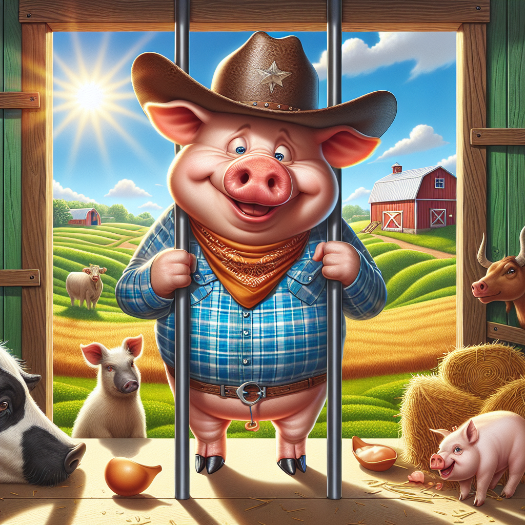 “Texas Wild Child: Loose Pig in Custody After Daring Escape from Local Farm”

A heroic news crew, fueled by a combination of coffee and curiosity, has finally brought to justice the most notorious fugitive to ever graze the Lone Star State