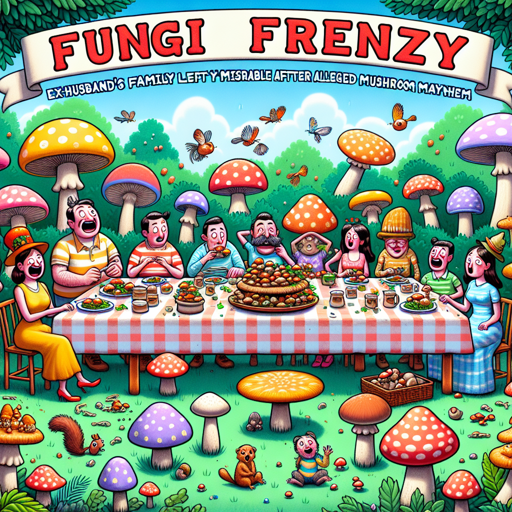 “Fungi Frenzy: Ex-Husband’s Family Left Spore-Tally Miserable After Alleged Mushroom Mayhem”

In a shocking turn of events, a woman accused of serving her ex-husband’s family poisonous mushrooms with lunch has pleaded not guilty to three charges of murder and five charges of attempted murder