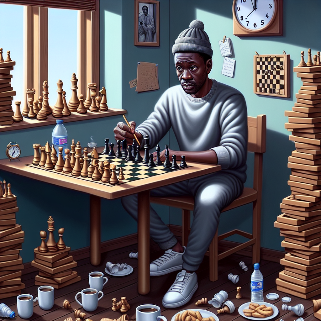 “Nigerian Chess Champ’s Unprecedented Marathon Session: Because One Loss Was Just Not Enough, Apparently”

In a bizarre display of dedication to their craft (or utter lunacy), Nigerian chess champion, Olumide Adebayo, has set a new Guinness World Record by playing for an astonishing 60 consecutive hours
