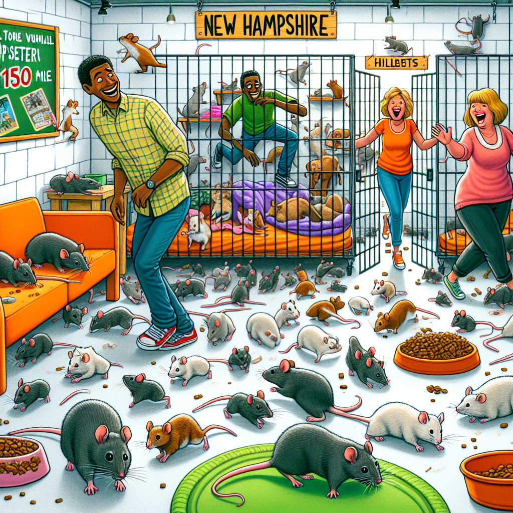 ” Mouse-Geddon: NH Shelter Swamped by Mousy Mayhem as One Guy’s 150-Mouse Giveaway Goes Hairy”

In a bizarre and utterly bewildering turn of events, a local animal shelter in New Hampshire found itself knee-deep in mice after one gentleman decided to gift the place with an astonishing 150 rodents