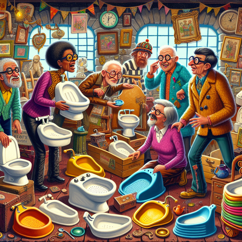 “The Quest for the World’s Most Elusive Treasure: Bedpans Galore!”

In a shocking turn of events, a mysterious collector who has amassed what could be the largest collection of bedpans in all of Europe is desperately searching for a new home for their prized possessions