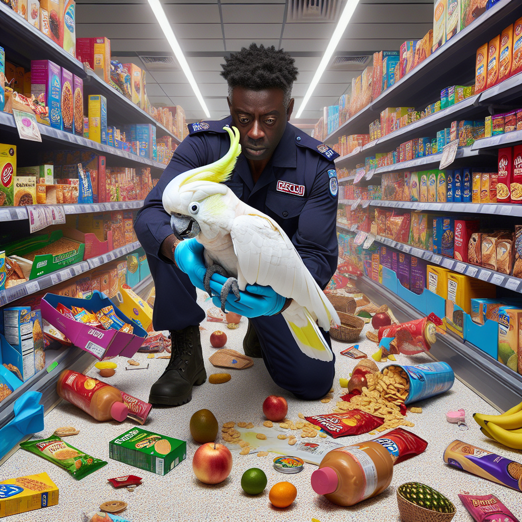 “Wildlife Rescuer Saves Cockatoo from Supermarket Hellhole, Because Who Needs a Social Life Anyway?”

In what can only be described as a bird-brained scheme gone wrong, a clever cockatoo managed to get itself stuck inside a Sydney supermarket for an entire month