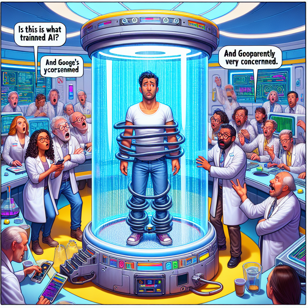 Is This What We Trained AI For? A Man in a Tube, and Google’s Apparently Very Concerned